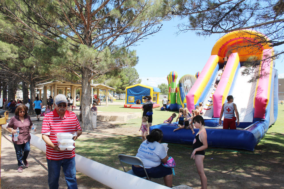 Community party in Blue Ribbon Park